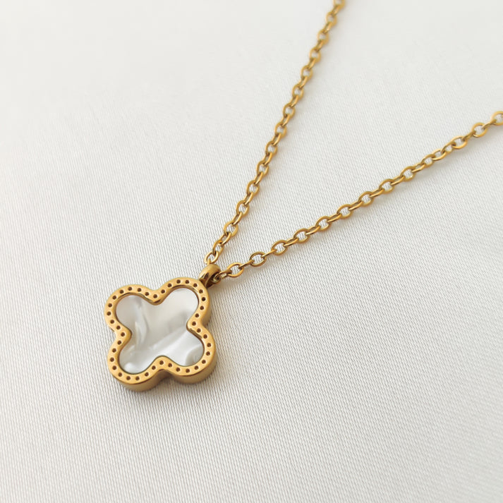 Four Leaf Clover Necklace - Stainless Steel