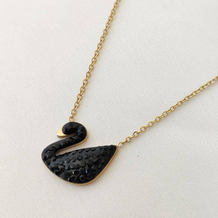 Sia Swan Necklace - Stainless Steel