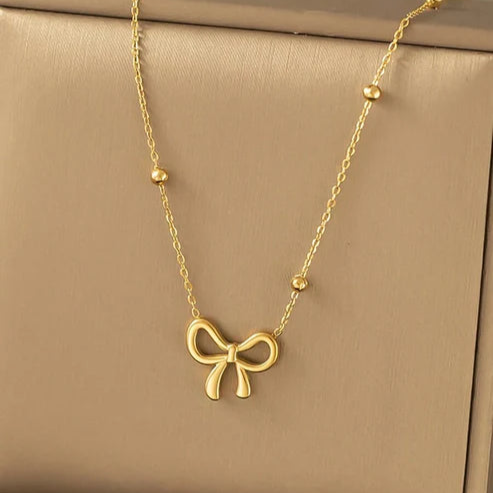 Set Bow (Bracelet + Necklace + Tops)
