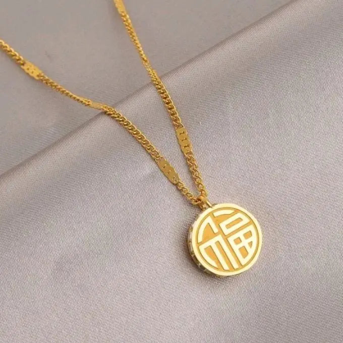 Lucky Fu Necklace - Stainless Steel