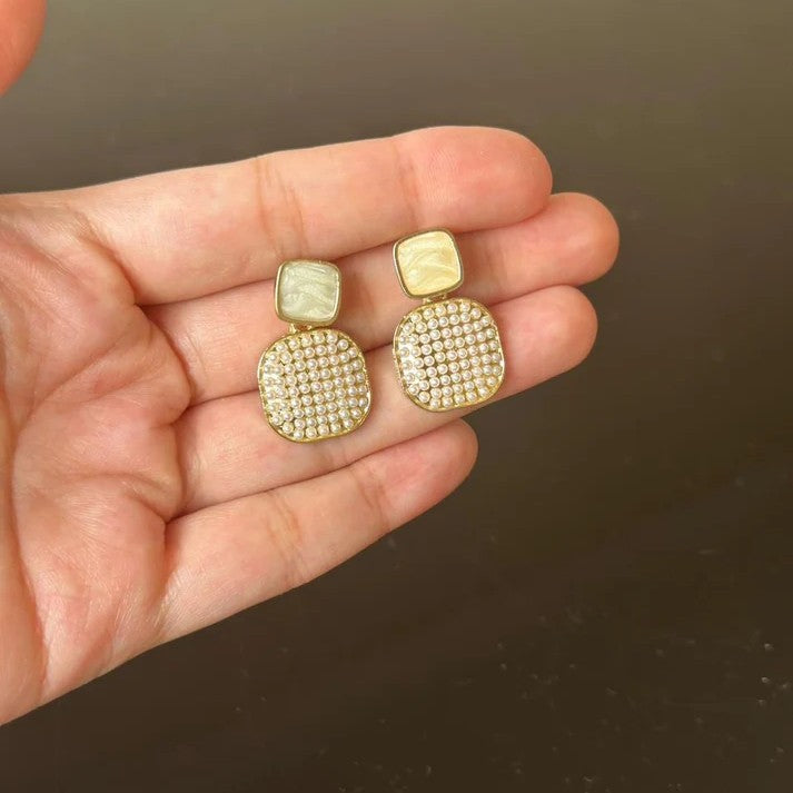 Square Earrings - Stainless Steel