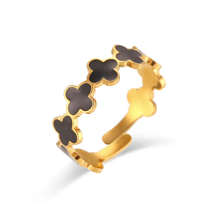 2 Clover (Solid Bracelet + Ring)