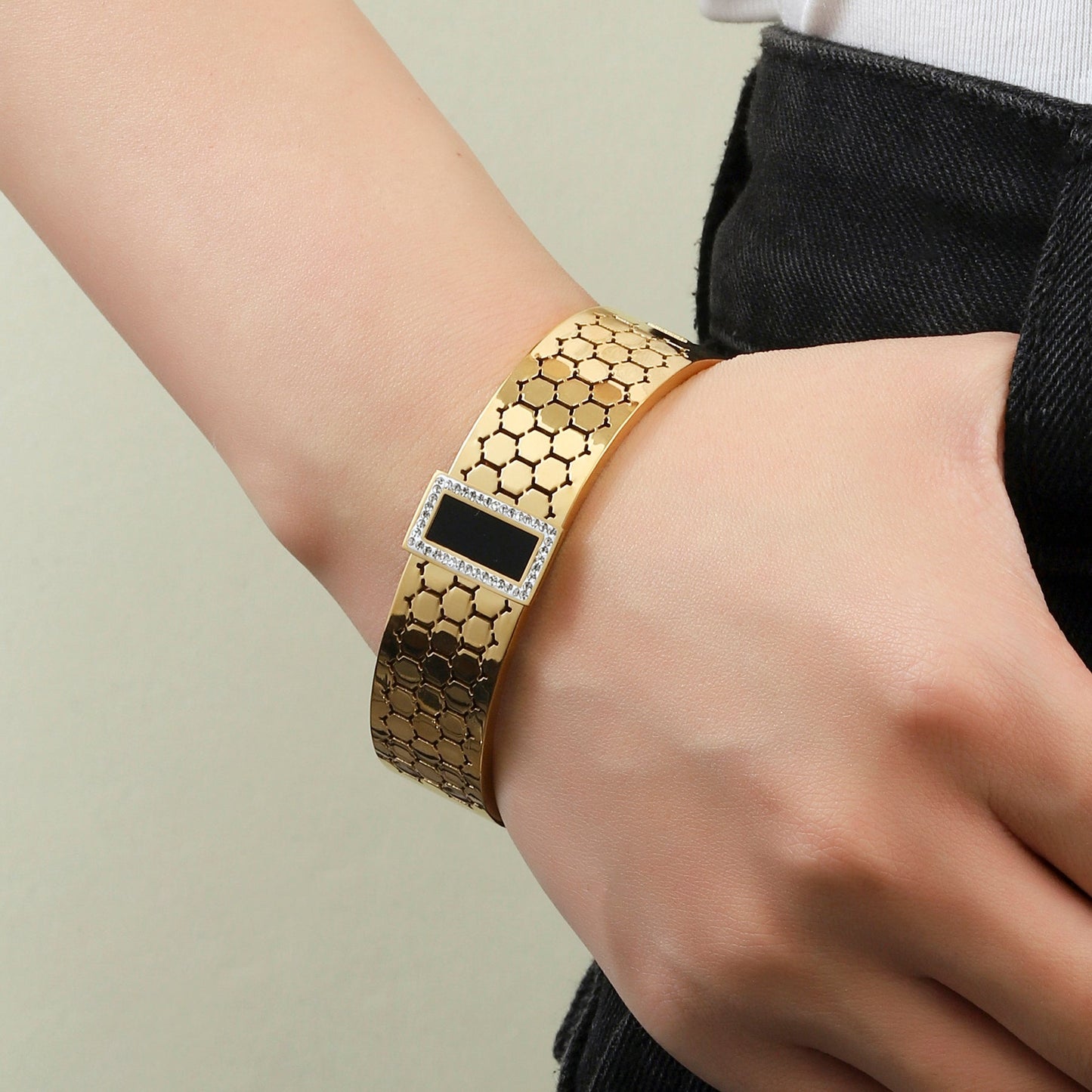 Gold Gala Cuff - Stainless Steel
