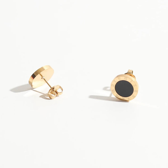 Roman Medallion Studs - Stainless Steel