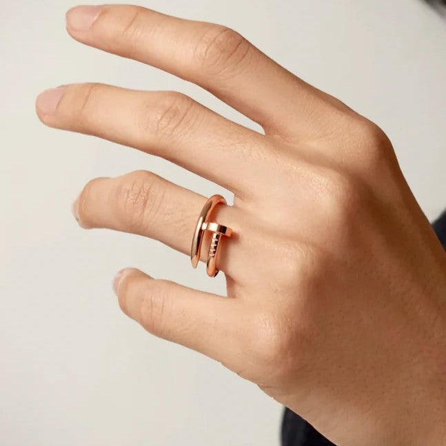 Nail Ring - Stainless Steel