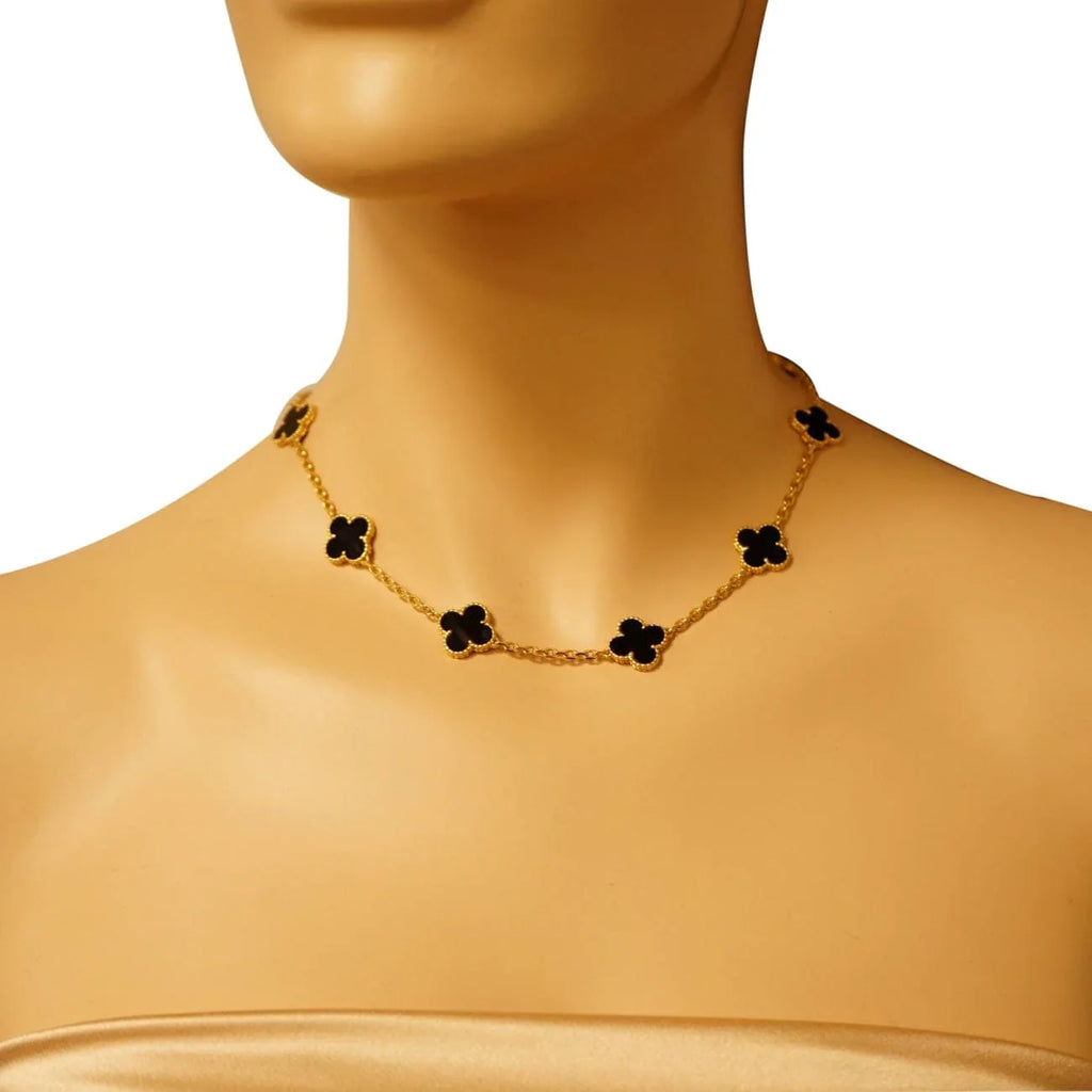 Four Leaf Clover Necklace - Stainless Steel
