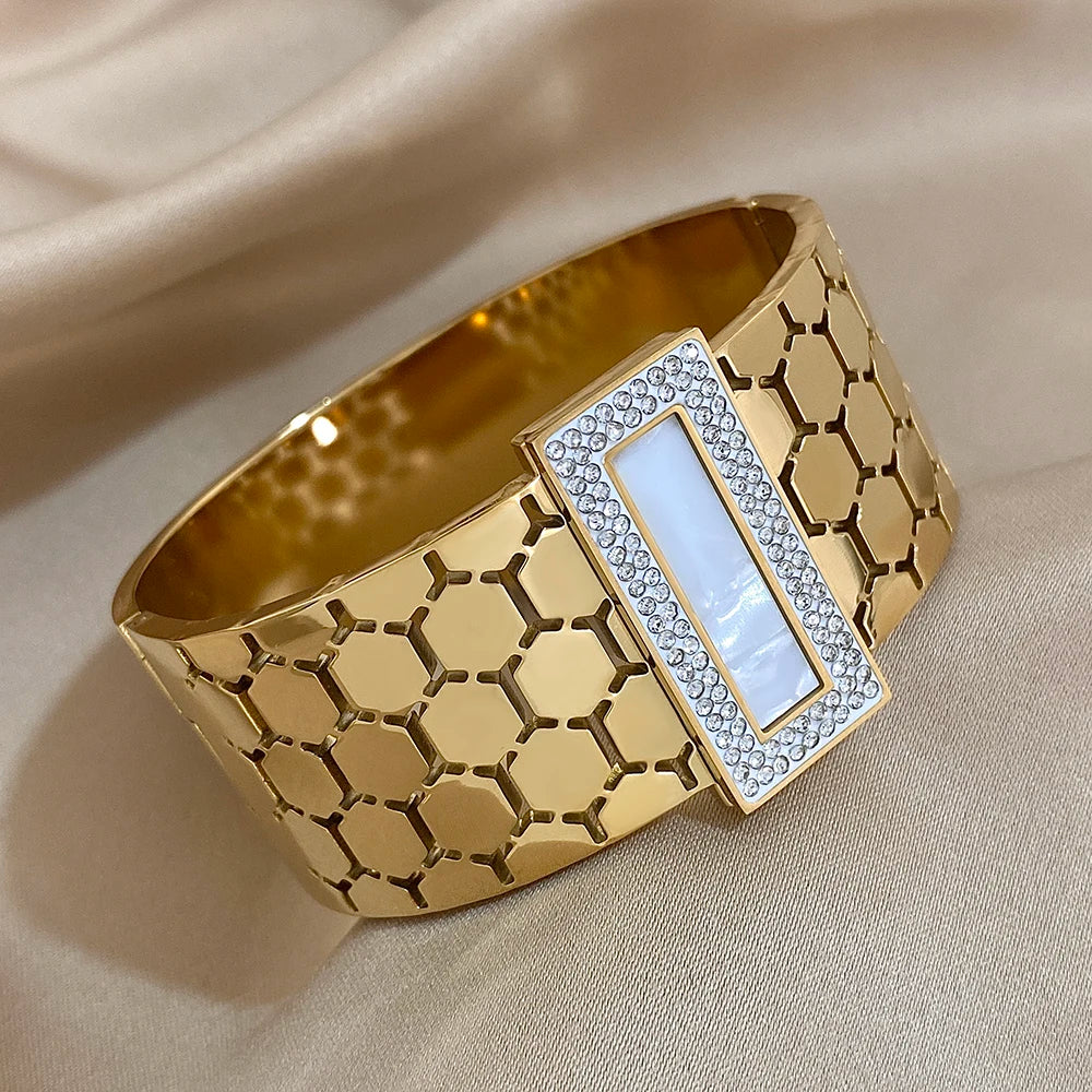 Gold Gala Cuff - Stainless Steel