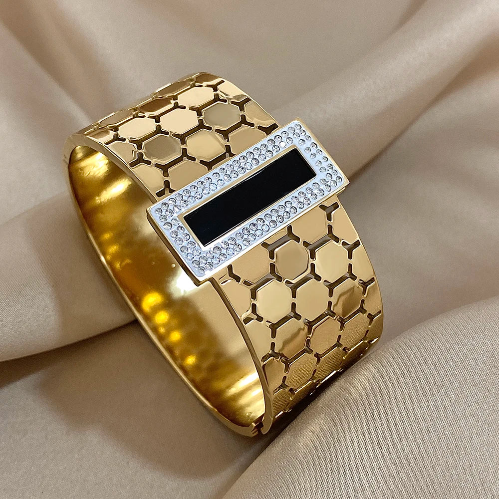 Gold Gala Cuff - Stainless Steel