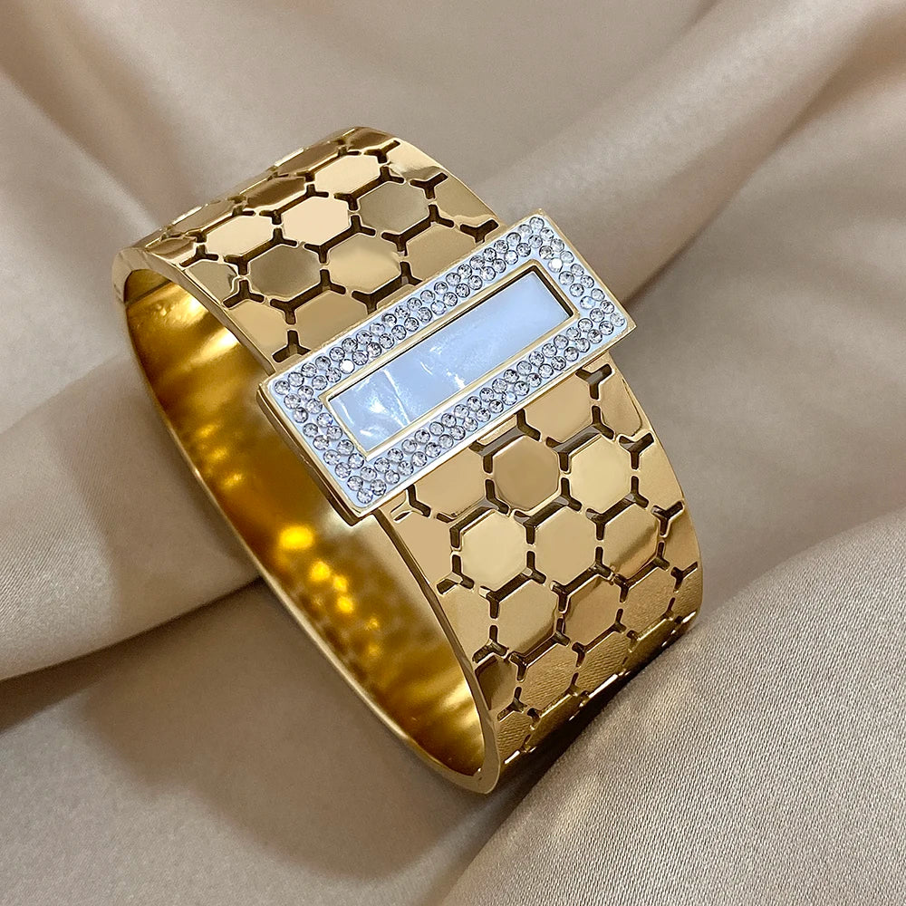 Gold Gala Cuff - Stainless Steel