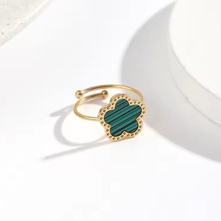 Clover Ring - Stainless Steel