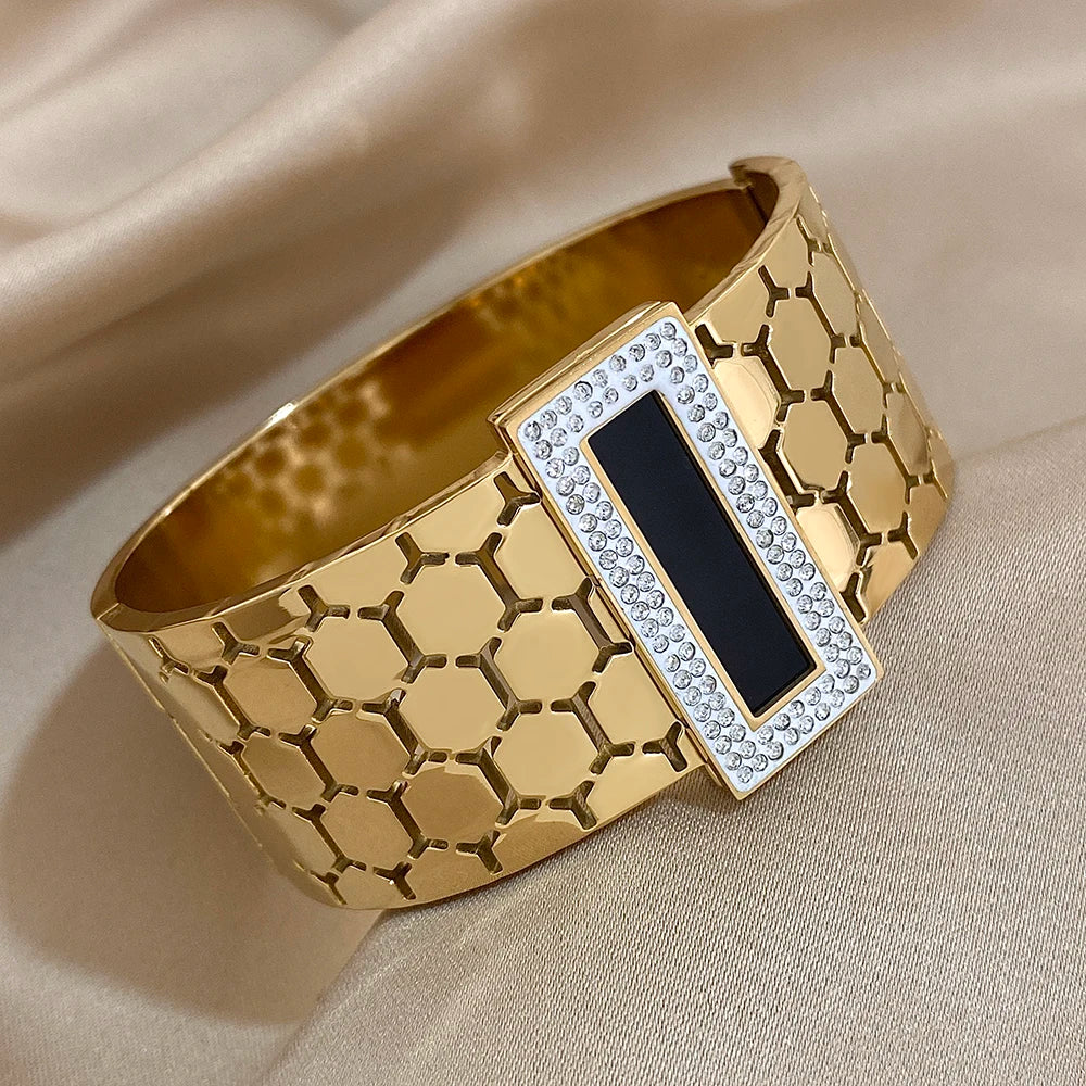 Gold Gala Cuff - Stainless Steel