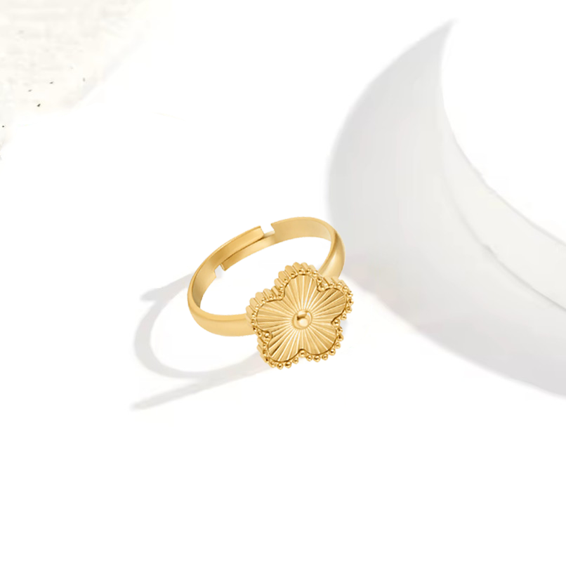 Clover Ring - Stainless Steel