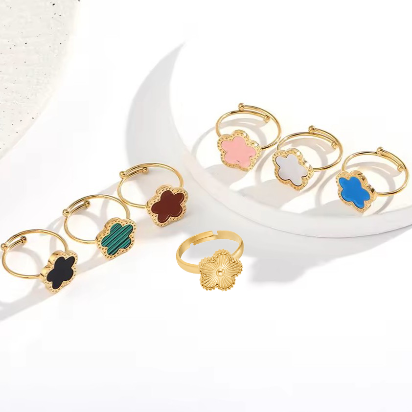 Clover Ring - Stainless Steel