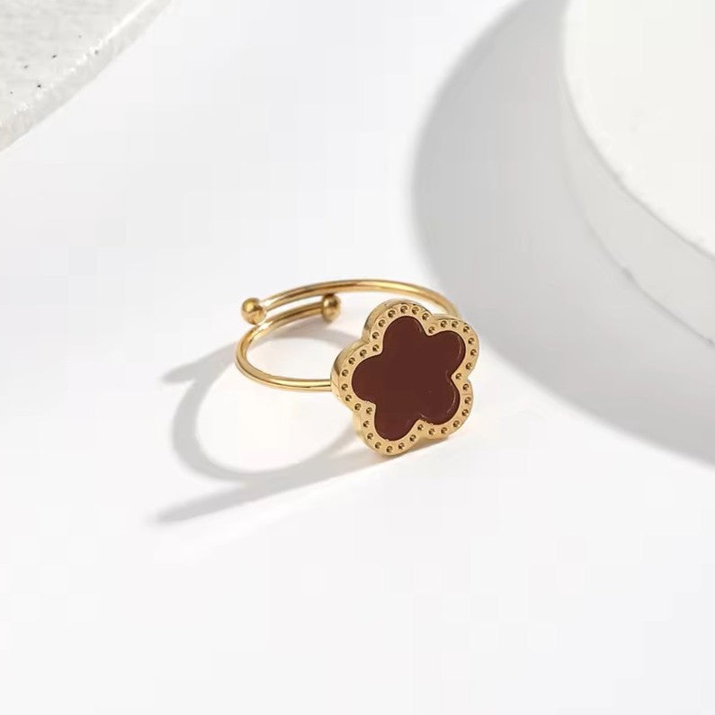 Clover Ring - Stainless Steel