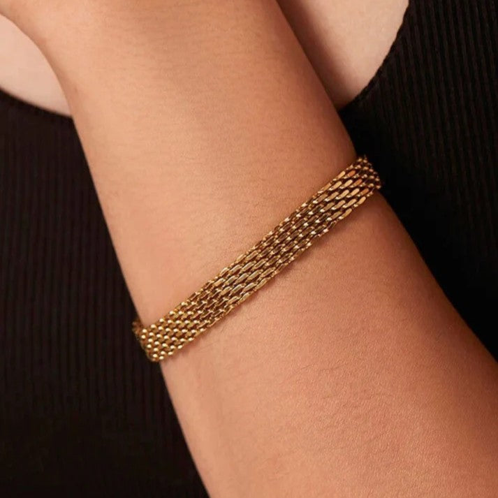 3 Bracelets (Rowena + Mesh +Curb)