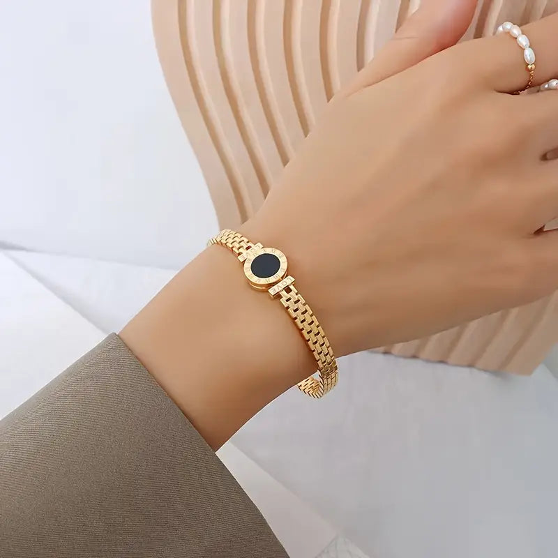 Roman Clock Bracelet - Stainless Steel