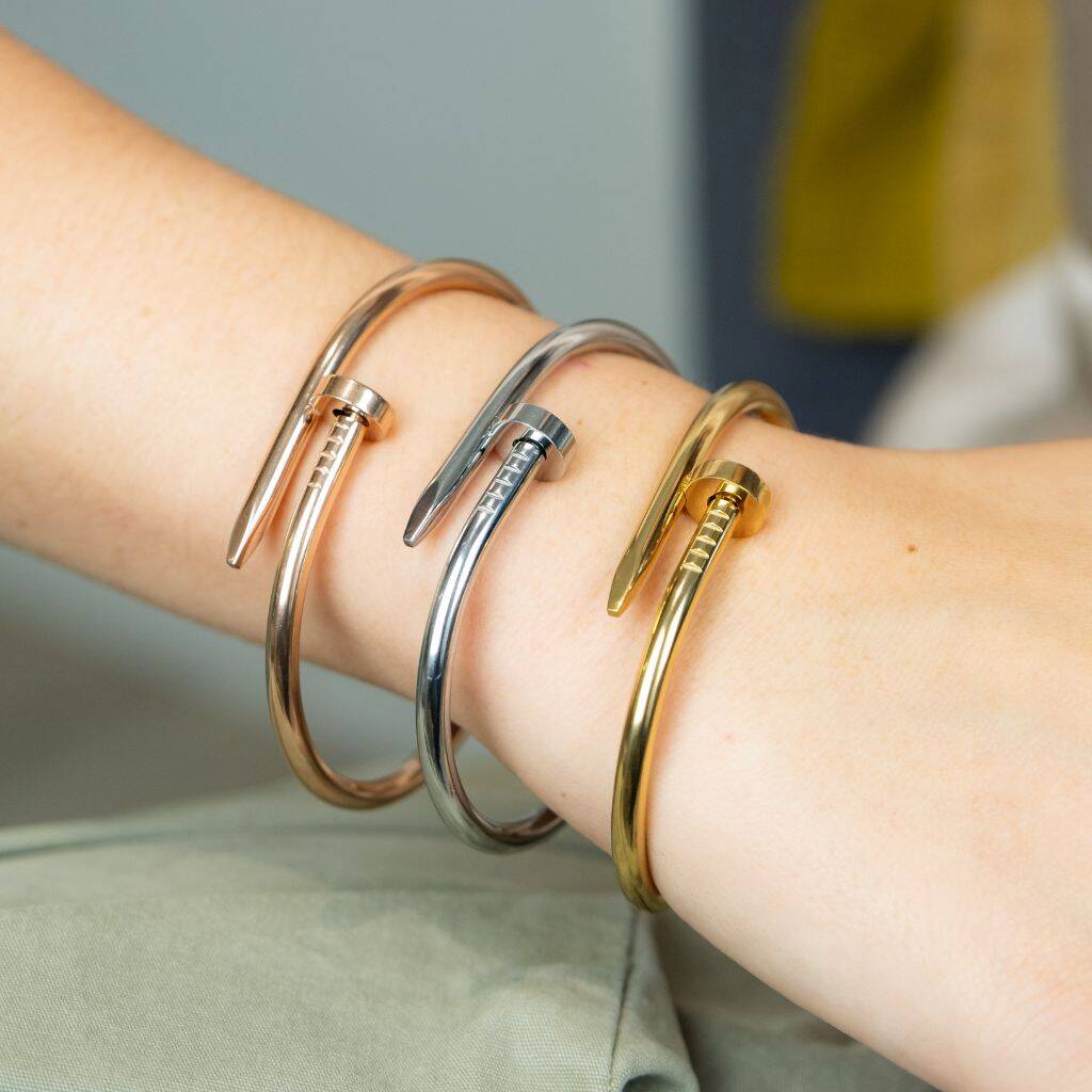 Screw Nail Bracelet - Stainless Steel