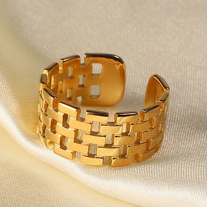 Brick Ring - Stainless Steel