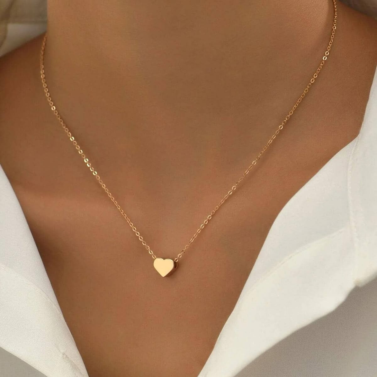 Mini Heart Necklace - Stainless Steel