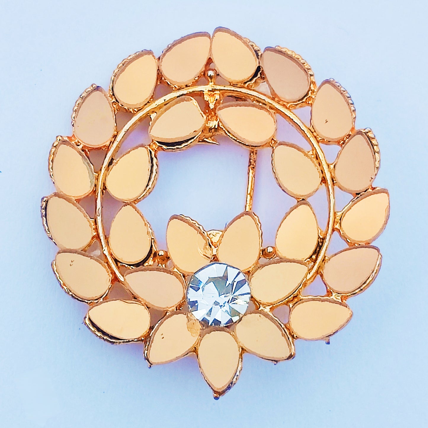 Round Multiple Mirror Leaf Earrings - Local Heritage