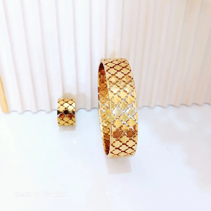 Clover Pattern (Bracelet + Ring)