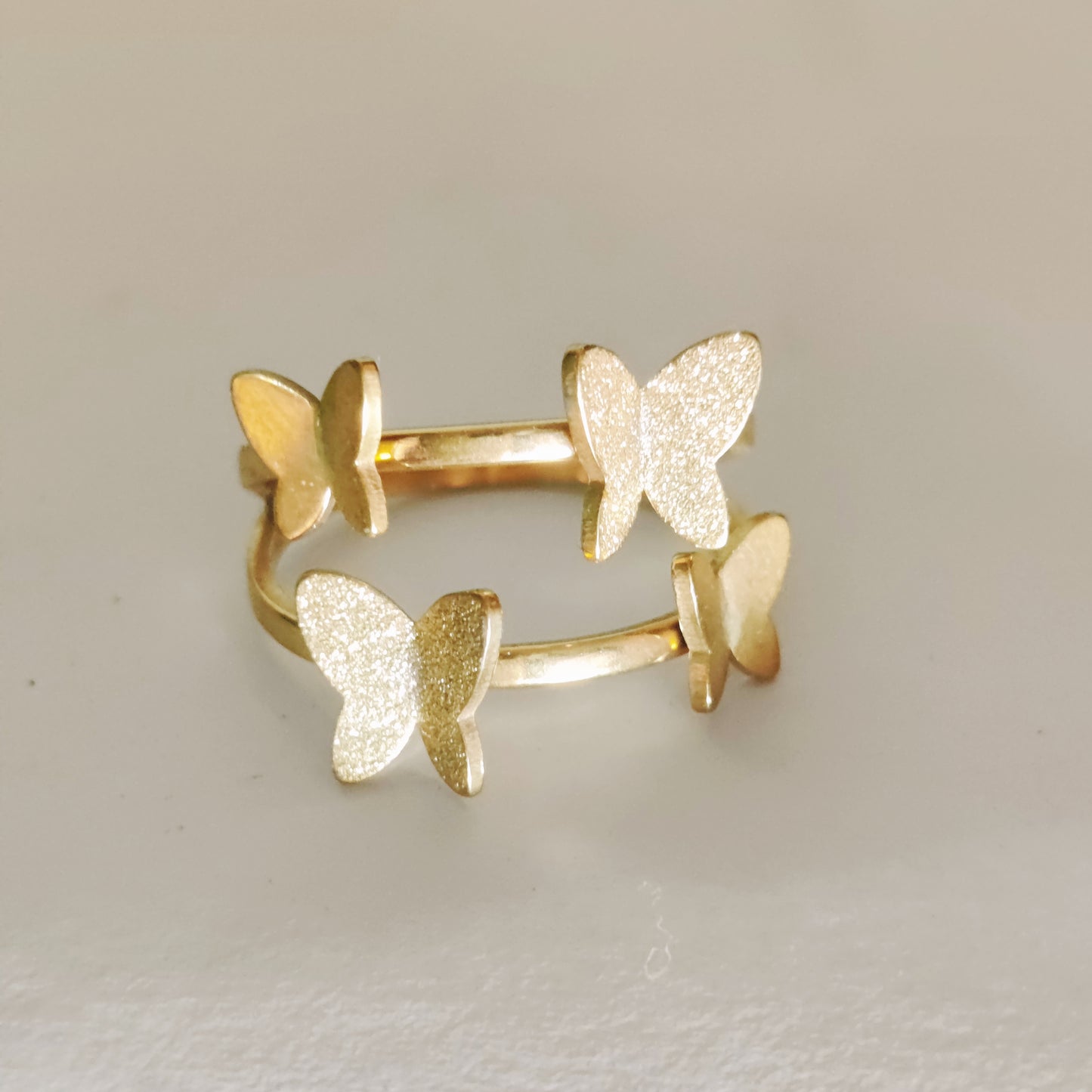 Gilded Butterflies Ring - Stainless Steel