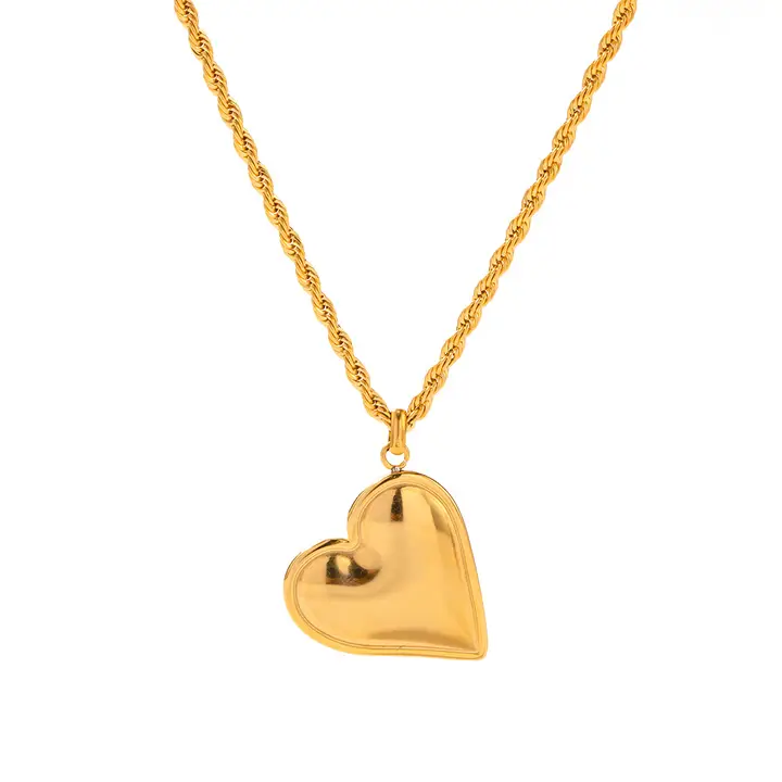 Mettle Heart Necklace - Stainless Steel