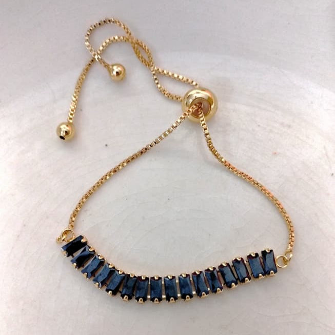 Slim Black Bracelet - Stainless Steel