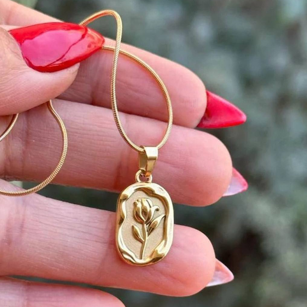 Rose Gold Necklace - Stainless Steel