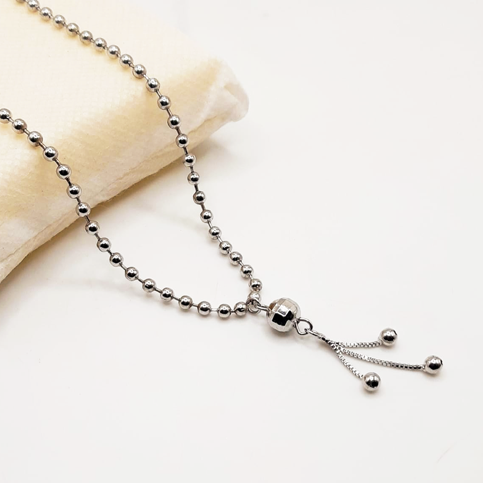 Beads Dome Necklace - Stainless Steel