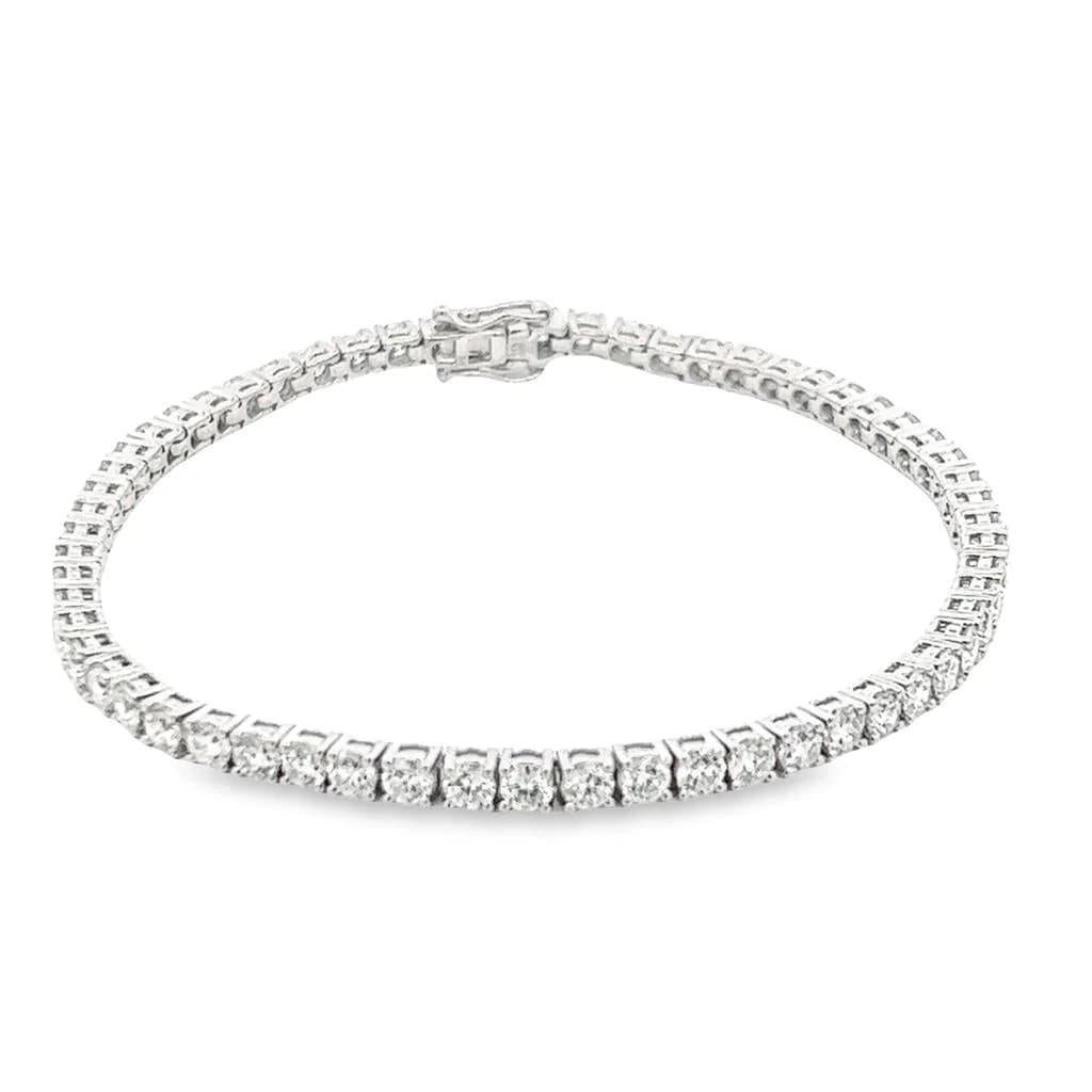Silver Square Tennis Bracelet - China Gold