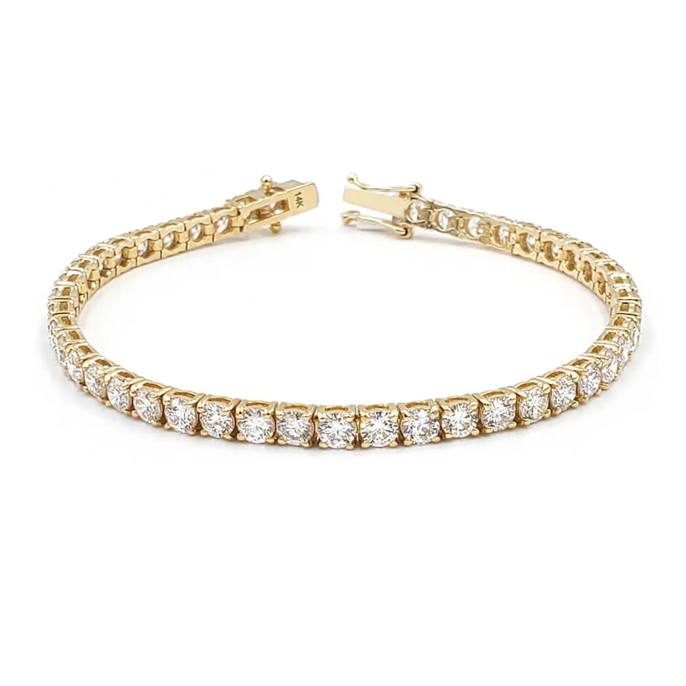 Golden Square Tennis Bracelet - China Gold