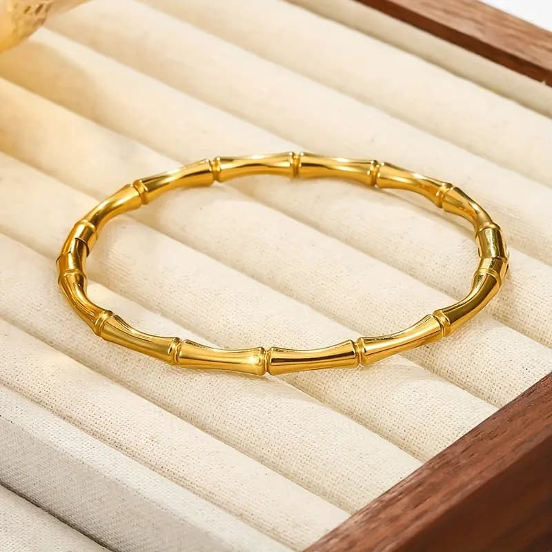Bamboo Knot Bracelet - Stainless Steel