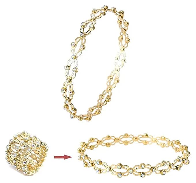 Two in One Convertable Ring Bracelet - Stainless Steel