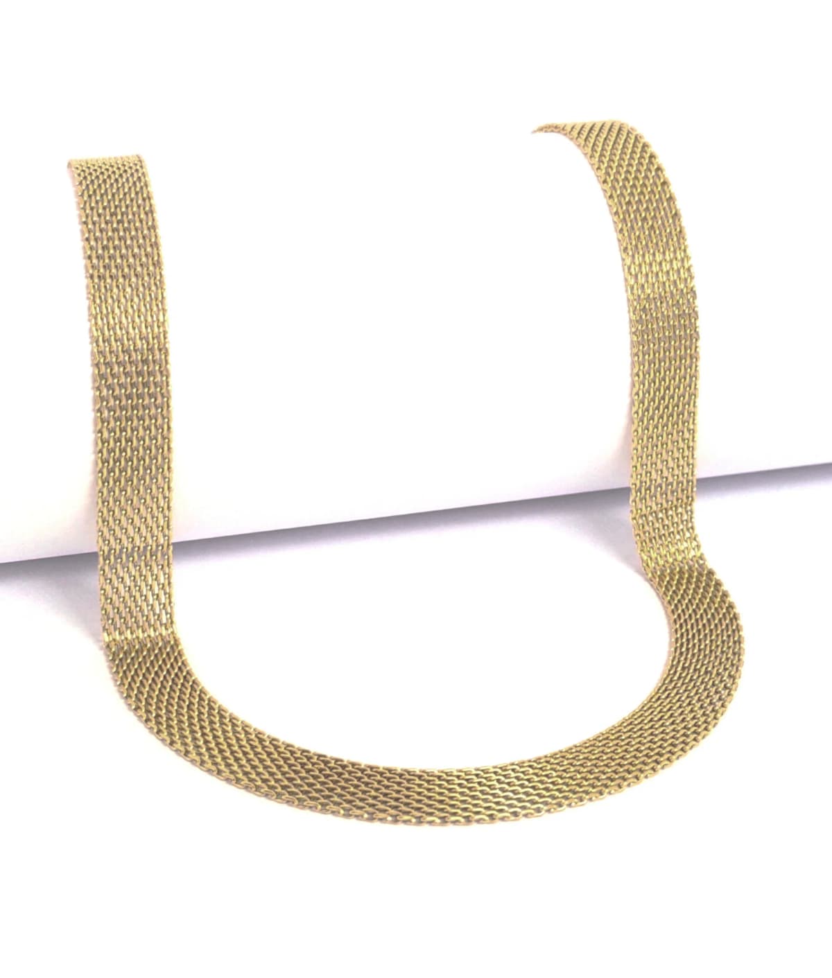 Broad Mesh Necklace - Stainless Steel