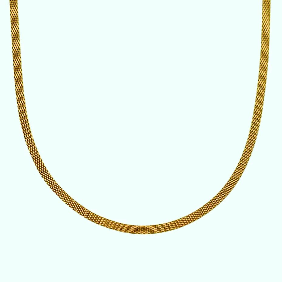 Slim Mesh Necklace - Stainless Steel