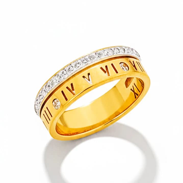 Double Layer Roman Ring - Stainless Steel