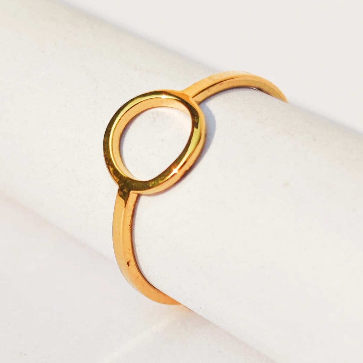Hollow Mirror Ring - Stainless Steel