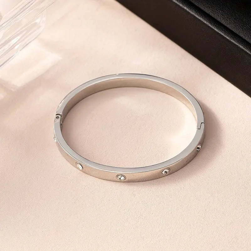 Amour Stones Slim Bracelet - Stainless Steel