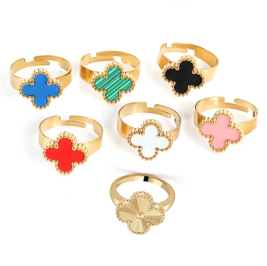 Clover Ring - Stainless Steel