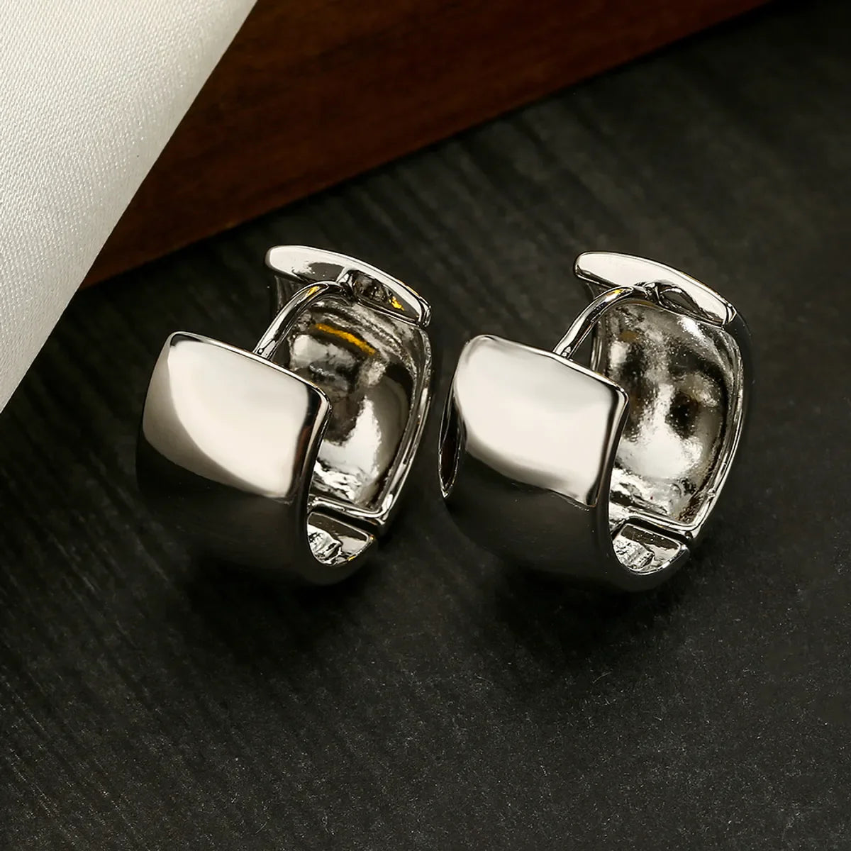 Chunky Gold Hoops Earrings - Stainless Steel