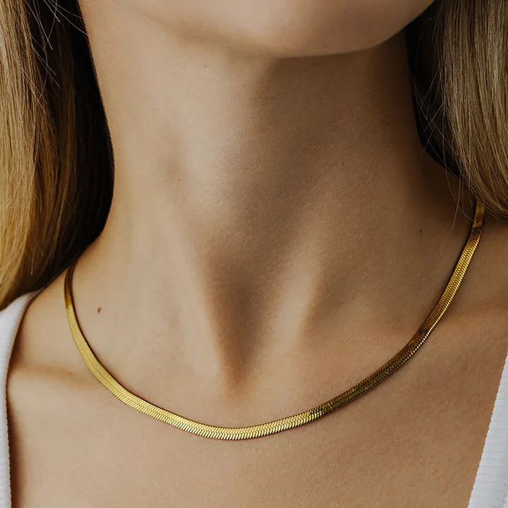 Snake Chain Necklace - Stainless Steel