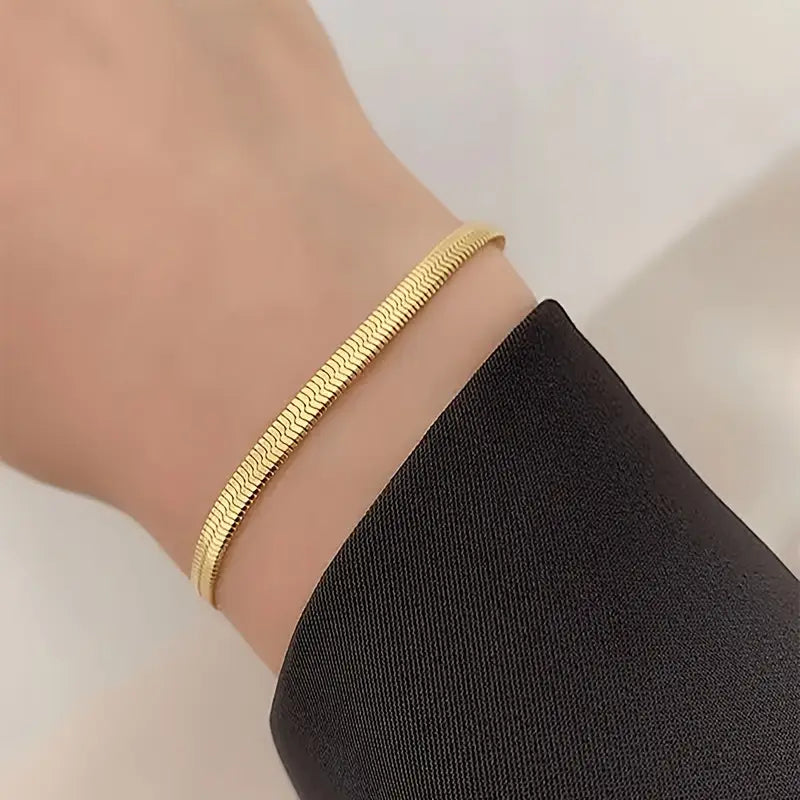 Snake Chain Bracelet - Stainless Steel