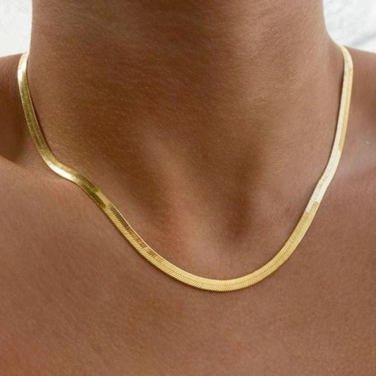 Snake Chain Necklace - Stainless Steel