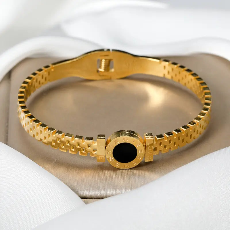 Roman Clock Bracelet - Stainless Steel