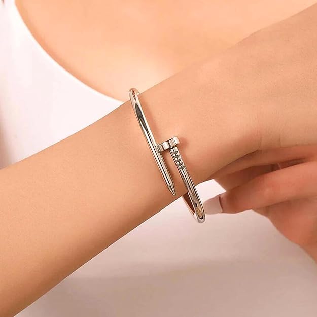 Screw Nail Bracelet - Stainless Steel