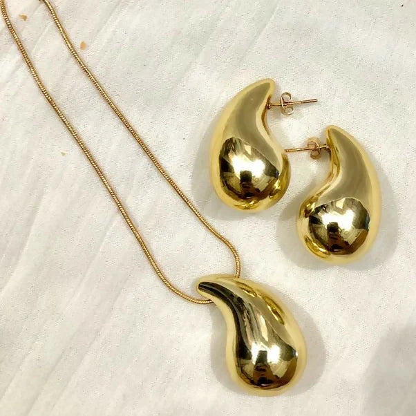 Set Tear Drop (Necklace + Tops)
