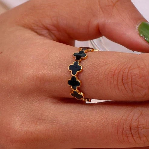2 Clover (Solid Bracelet + Ring)