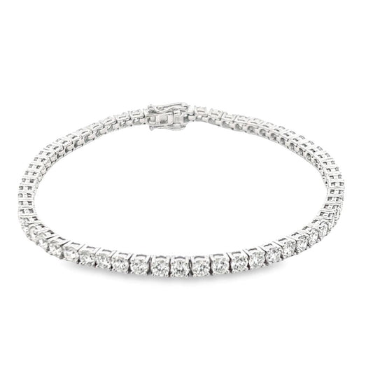 Slim Tennis Bracelet - Stainless Steel