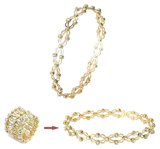 Two in One Convertable Ring Bracelet - Stainless Steel